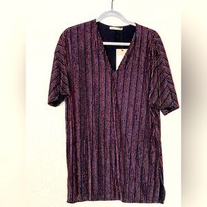 NWT metallic mini dress
